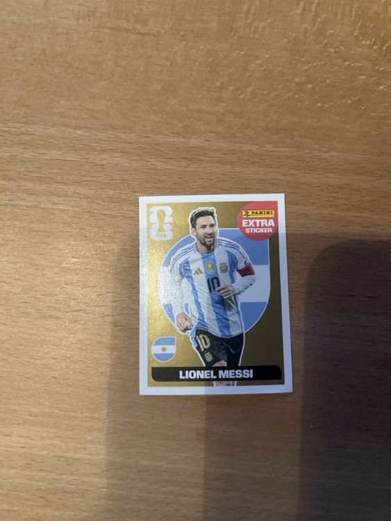 Panini Extrasticker Lionel Messi Gold (Neu (gemäss Beschreibung)) in ...