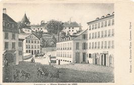 Lausanne place pépient en 1860