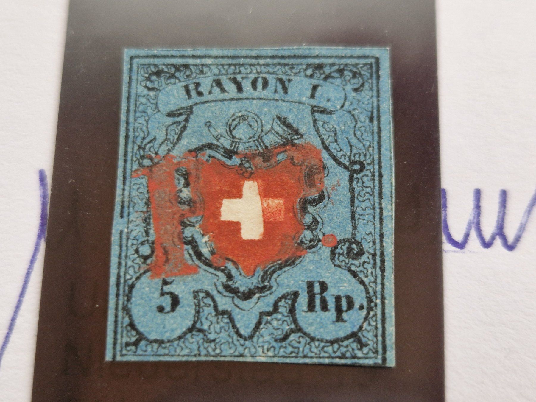 Tutti i francobolli: Rayon 15IIa.2.09.b, seltenes Glarner P.P., Plattenfehler – Usato da Burgdorf venduto da Glossy01 1
