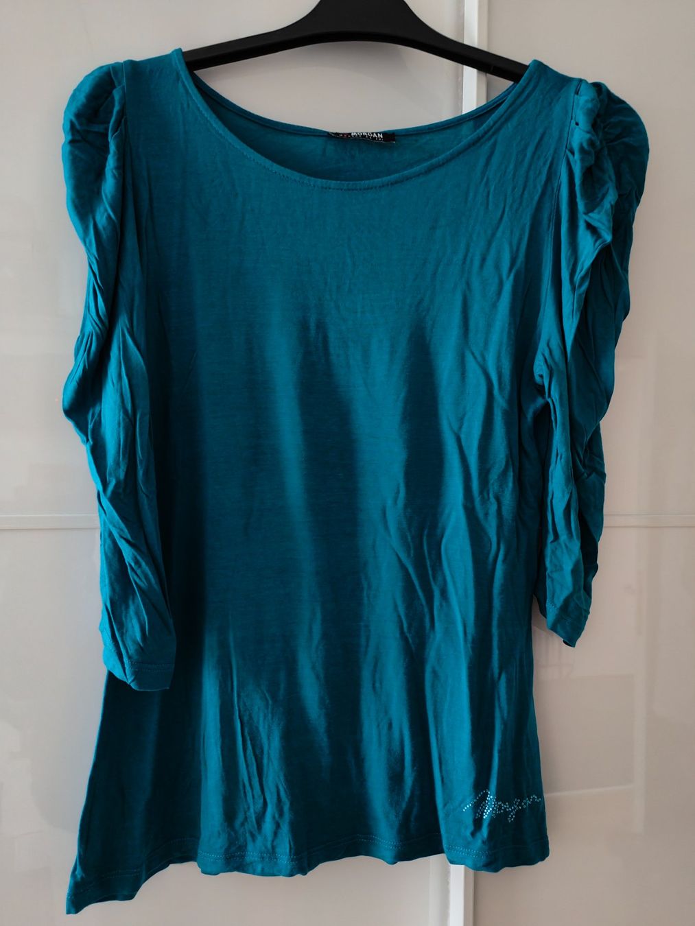 Morgan Maglioni & Felpe: Shirt türkis, 3/4 Ärmel (Morgan) L – Usato da Thun venduto da flower0211