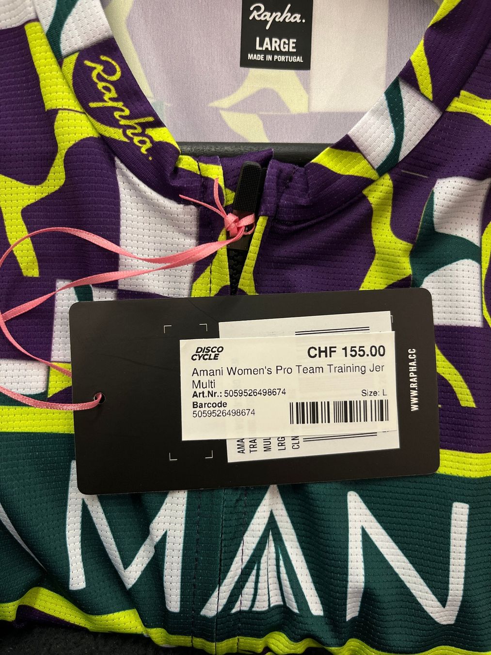 Rapha Canottiere & Pantaloni: % Rapha Women's Amani Pro Team Training Jersey - Multi L – Nuovo e nell'imballaggio originale da Bern venduto da Disco_Cycle 4