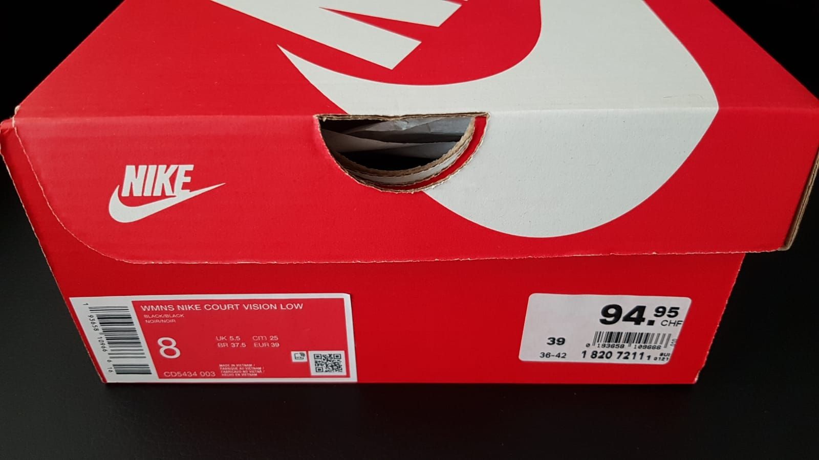 Nike Herrenschuhe: Sneakers Nike COURT VISION low Gr.39. – Neu und originalverpackt aus Zürich von ata_c8nh 8