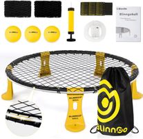 Roundnet Set Outdoor mit Netz 3 Bällen und Ballpumpe