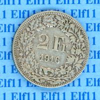 CHF___2.00 1916 ss 2 Franken