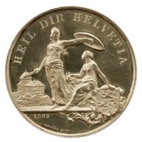 Schützenmedaille Frauenfeld 1890 Silber