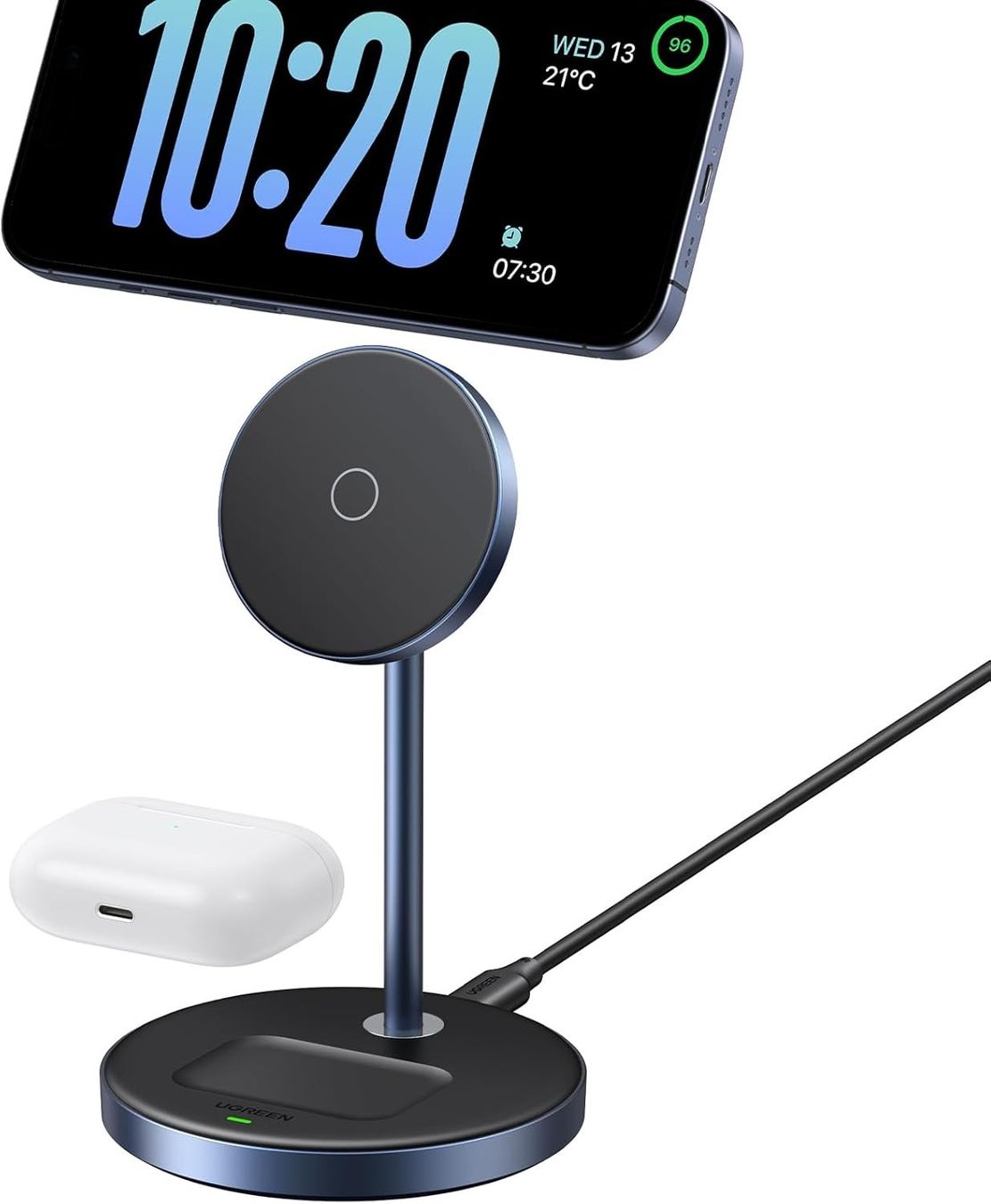 Ugreen Caricabatterie: UGREEN MagFlow Chargeur Induction iPhone Qi iphone 16/15/14 – Nuovo e nell'imballaggio originale da Morges venduto da DigiAC 3