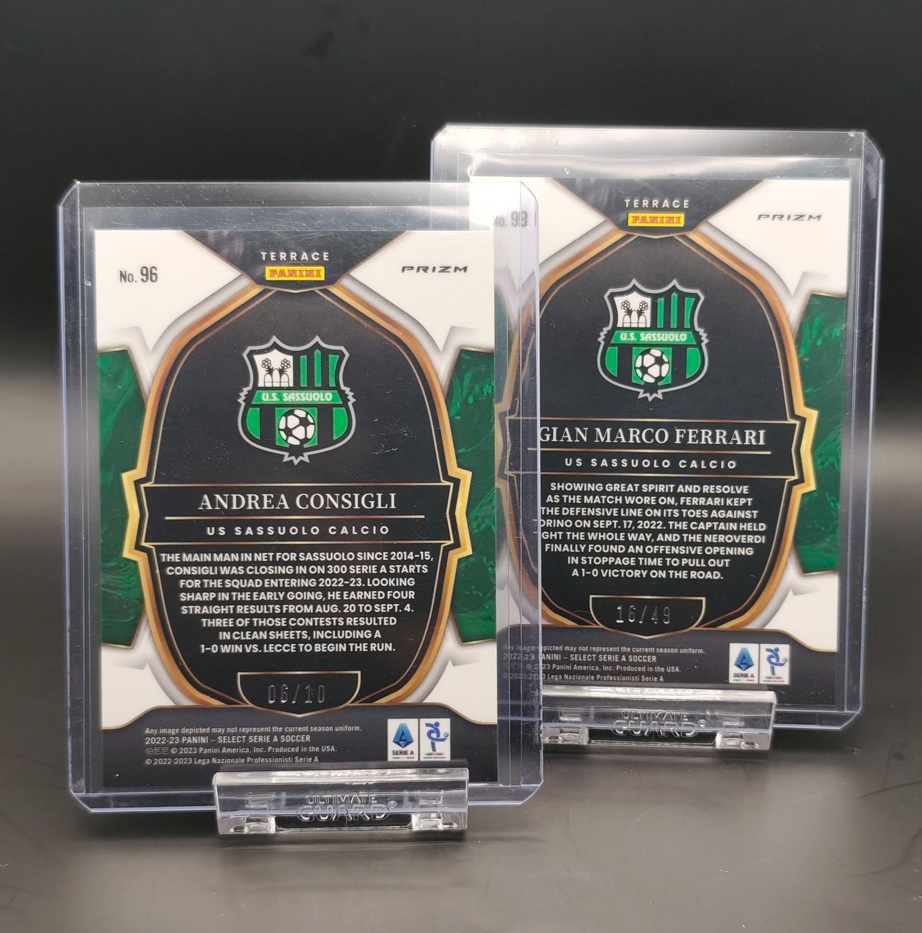 Panini Carte collezionabili: A. Consigli & G. M. Ferrari- Panini Select Gold /10 & /49 – Usato da Ostermundigen venduto da DaCards 1