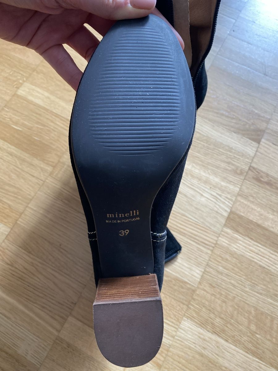 Damenschuhe: Minelli Wildleder Stiefeletten, Schwarz, Gr. 39, – Neu (gemäss Beschreibung) aus Sargans von sel85 3