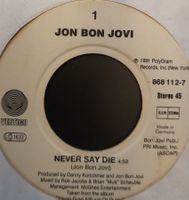 Vinyl-Single Jon Bon Jovi - Never Say Die