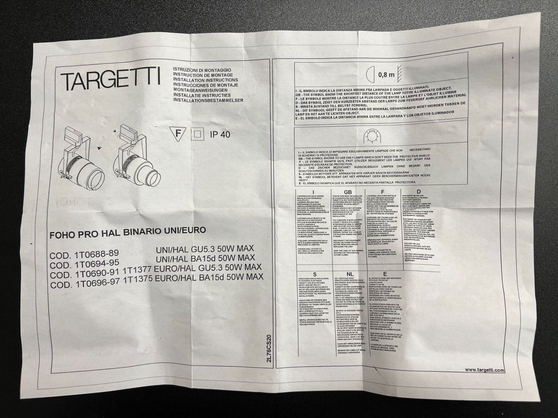Lampade: TARGETTI FOHO PRO – Nuovo e nell'imballaggio originale da Mägenwil venduto da BackInWhite 5