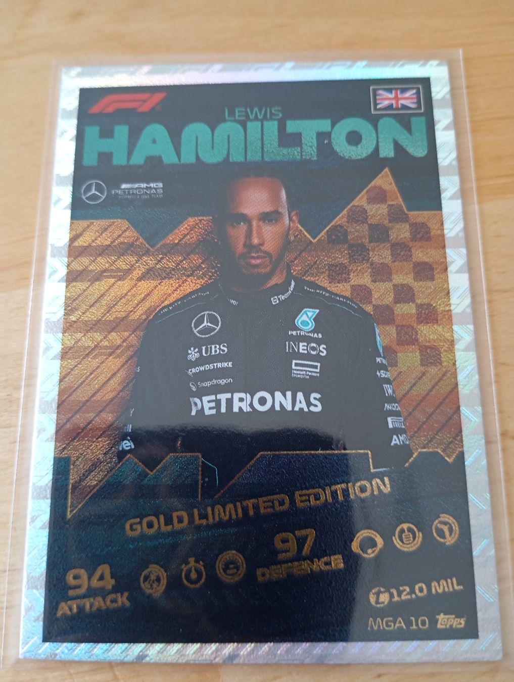 Topps Sammelbilder & Trading cards: Lewis Hamilton 2024 Topps Attax Formula 1 Gold Limited Karte – Gebraucht aus Bern von ReenDeals