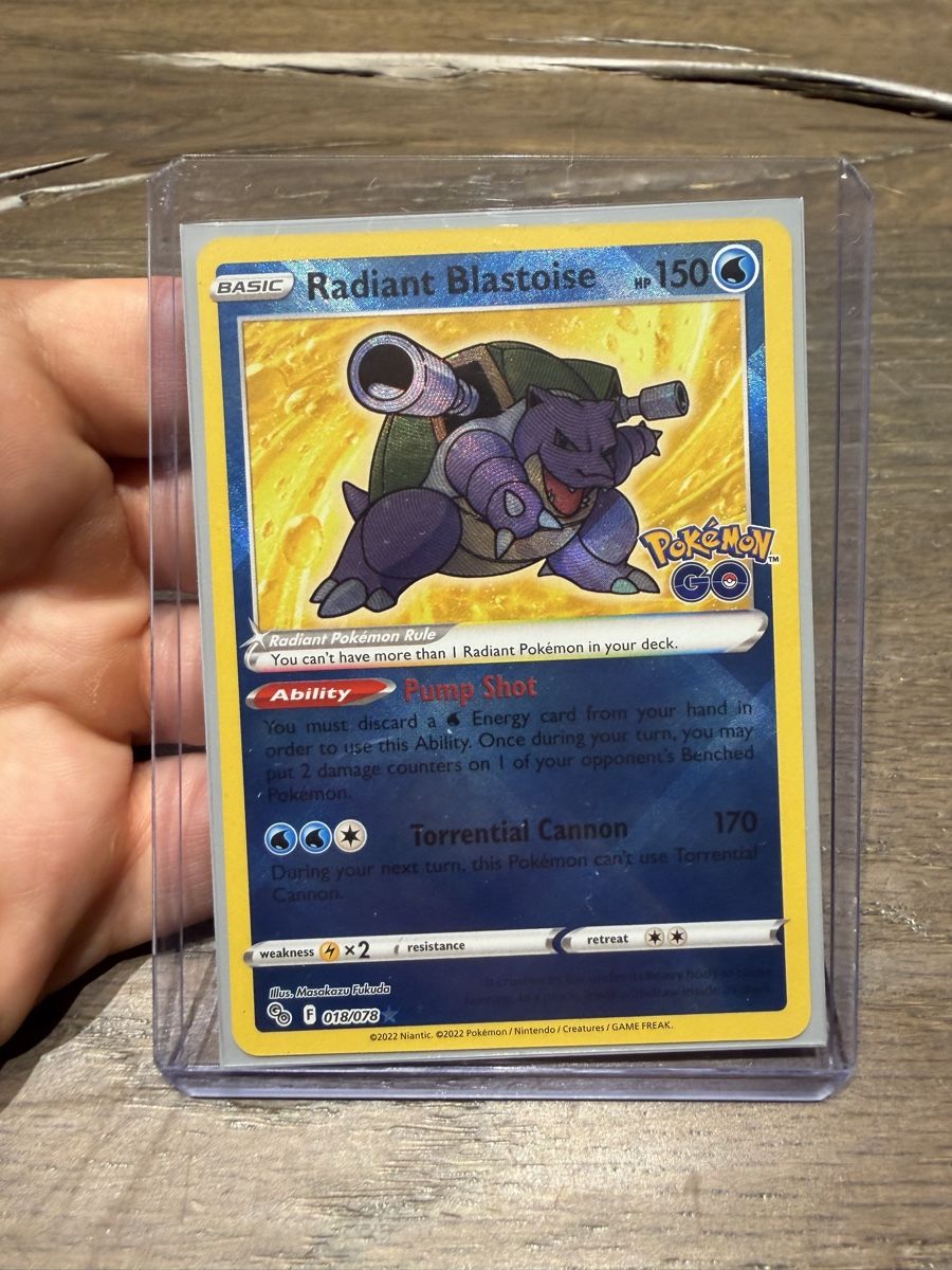 Pokémon Cartes à collectionner: Pokemon GO Radiant Blastoise #018/078 – D'occasion à Binz par leo_bzh5