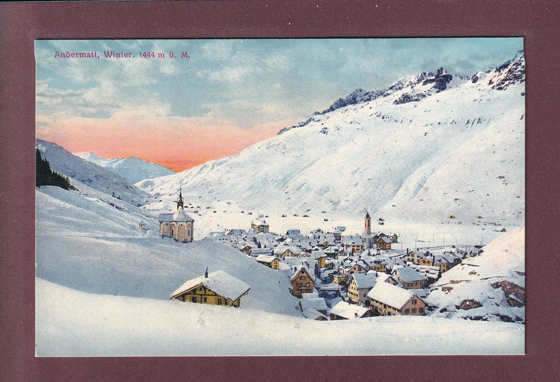 Ansichtskarten: ANDERMATT - Winter – Gebraucht aus Pully von nicecards