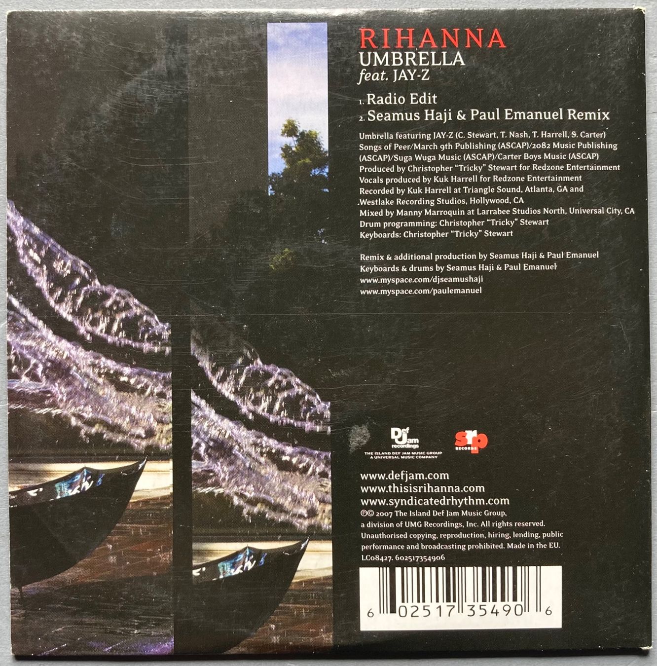 CD: RIHANNA FEAT. JAY-Z - UMBRELLA – Usato da Poliez-Pittet venduto da Newtown-Records 1