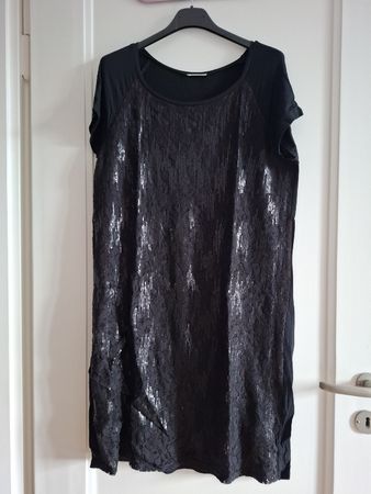 Vestito nero con paillettes taglia L  intimissimi