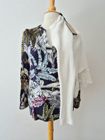 LIEBLINGSSTÜCK BLUSE TUNIKA 38 M , TOP MIT TWINSET PULLOVER