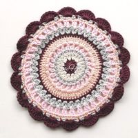 Mandala Gehäkelt 1.Stück Baumwolle 19cm