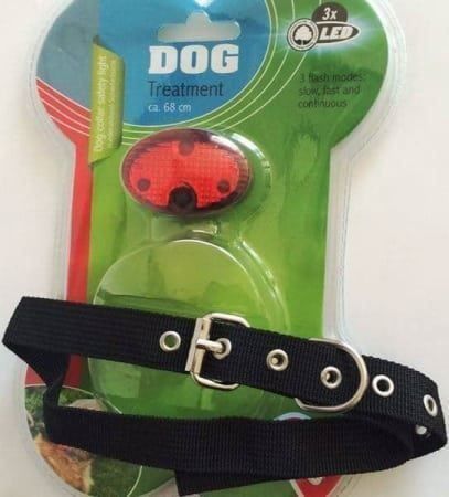 Guinzagli & Collari: Hundehalsband  ca.55cm lang mit LED Lampe – Nuovo e nell'imballaggio originale da St. Gallen venduto da schnaeppchen-preise