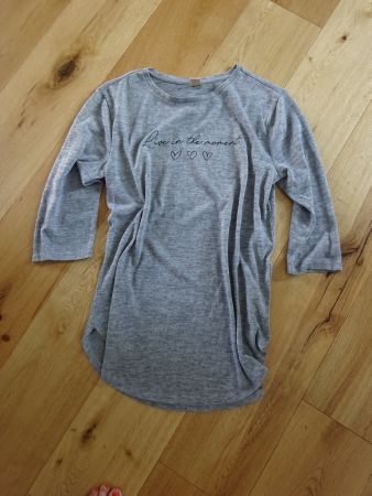 Lässiger Long-Pullover/Zebra
