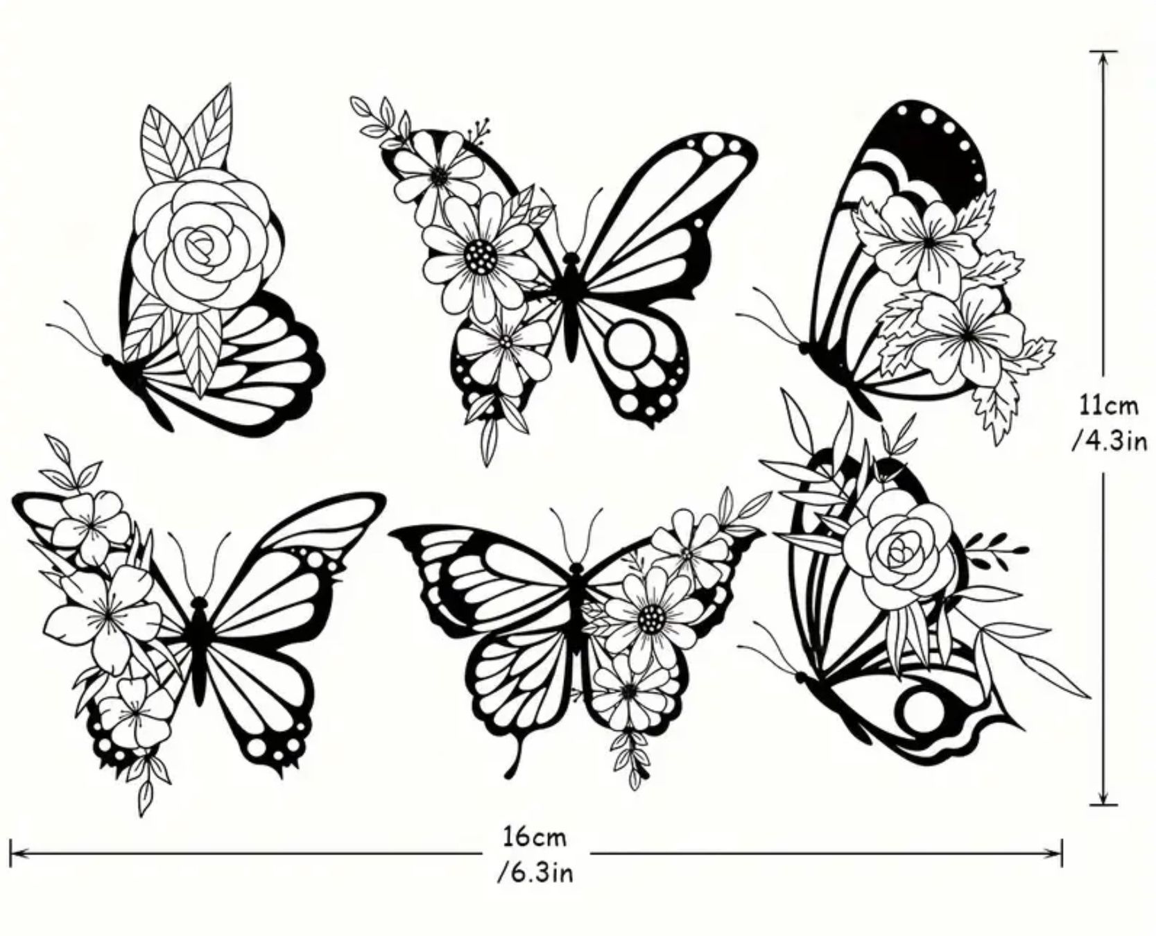 Timbri: Schmetterlinge mit Blumen  - Silikonstempel – Nuovo e nell'imballaggio originale da Frenkendorf venduto da jazzplatten 1