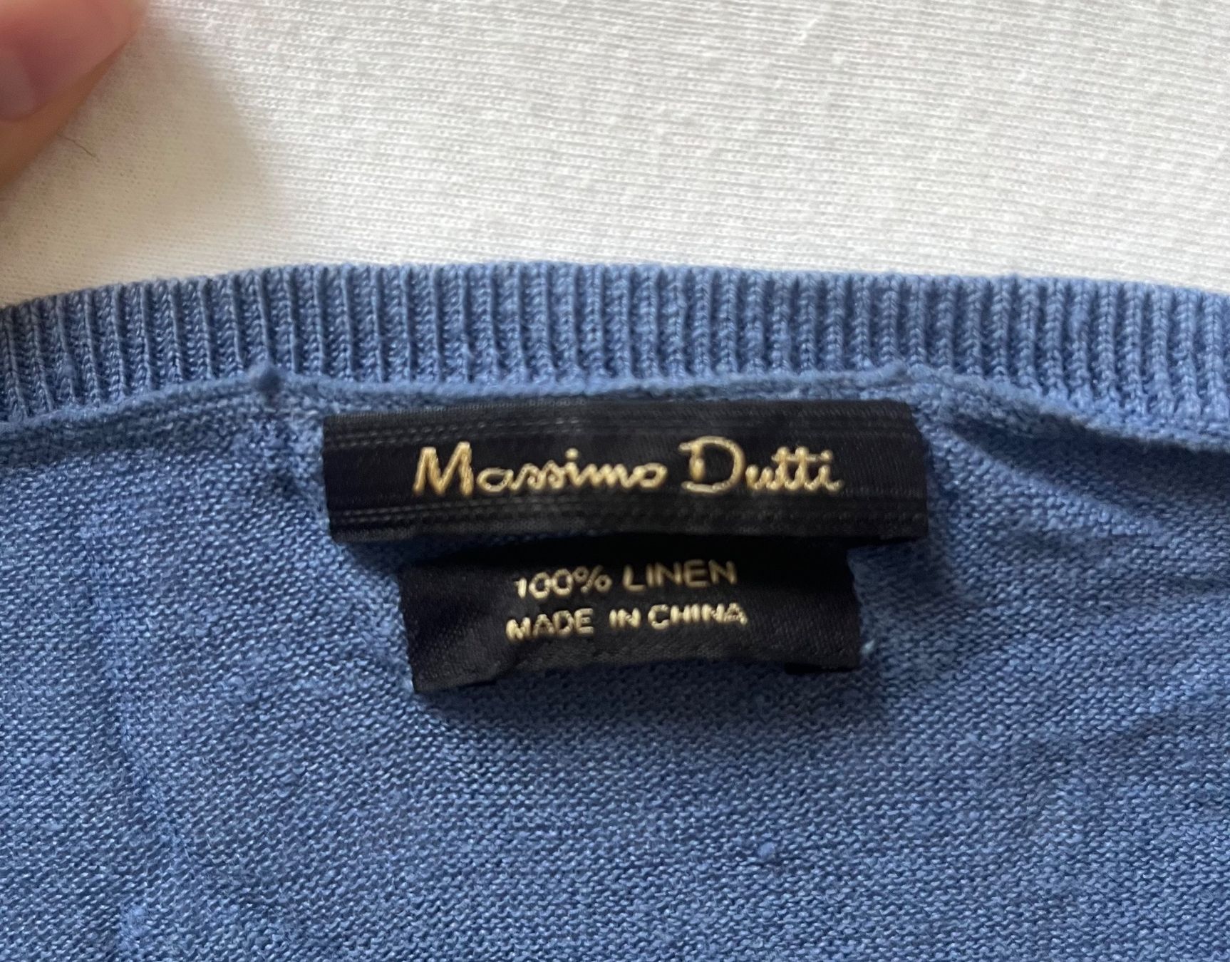Massimo Dutti Top: pull léger bleu – Usato da Bernex venduto da claraaaa4 3