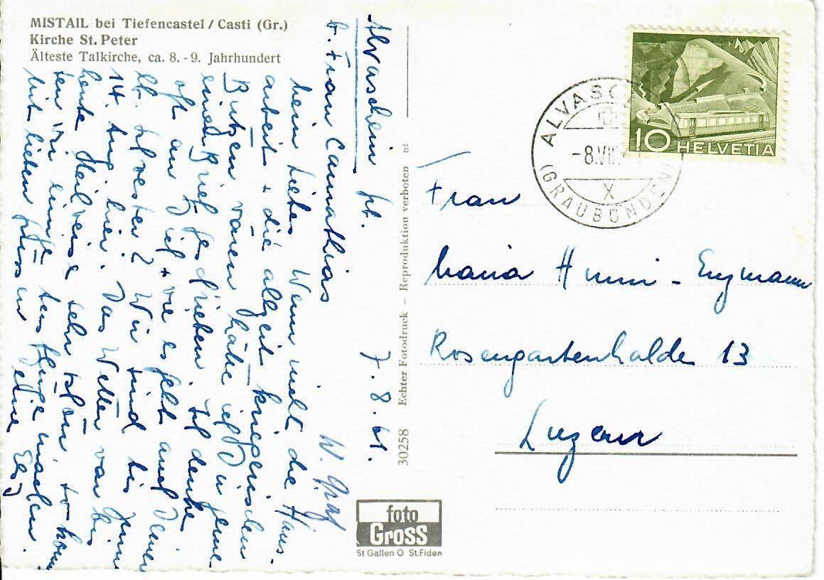 Cartoline postali: Mistail bei Tiefencastel – Usato da Hochdorf venduto da Ziegel-16 1