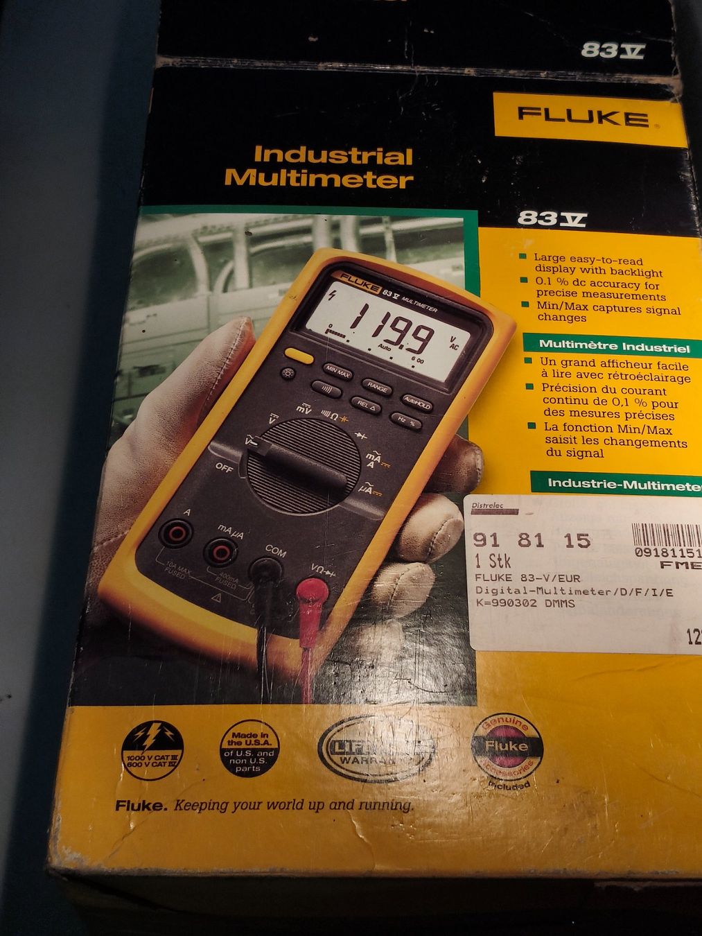 Fluke Misurare: FLUKE Industrie Multimeter,neu – Usato da Glattbrugg venduto da tarnkappenbomber