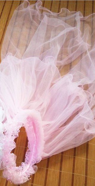 Accessori per capelli: NEUER Mädchenschleier rosa - 202529 – Nuovo (secondo la descrizione) da Küssnacht am Rigi venduto da Dot.Your.Life 1