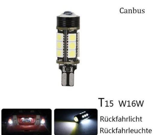 1x W16W T15 T10 W5W 15SMD LED Canbus Rüc