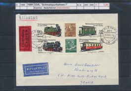 1980 DDR, "Schmalspurbahnen I", Express - Bedarfsbrief