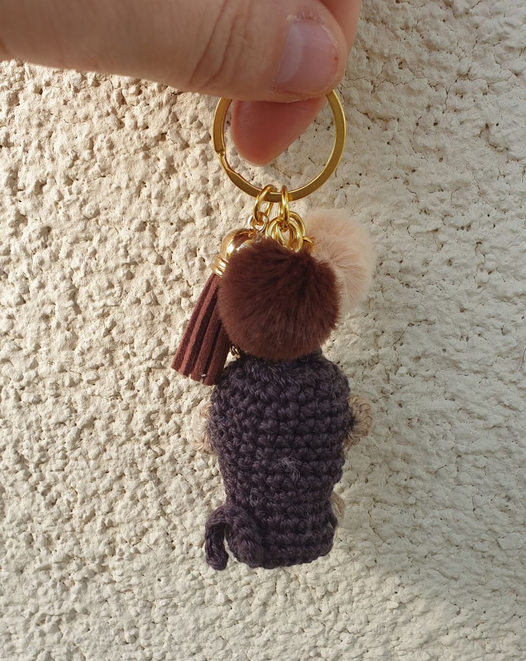 Portachiavi: Amigurumi Schlüsselanhänger mit Affe Geschenkidee – Nuovo (secondo la descrizione) da Gelterkinden venduto da Macrameed 2