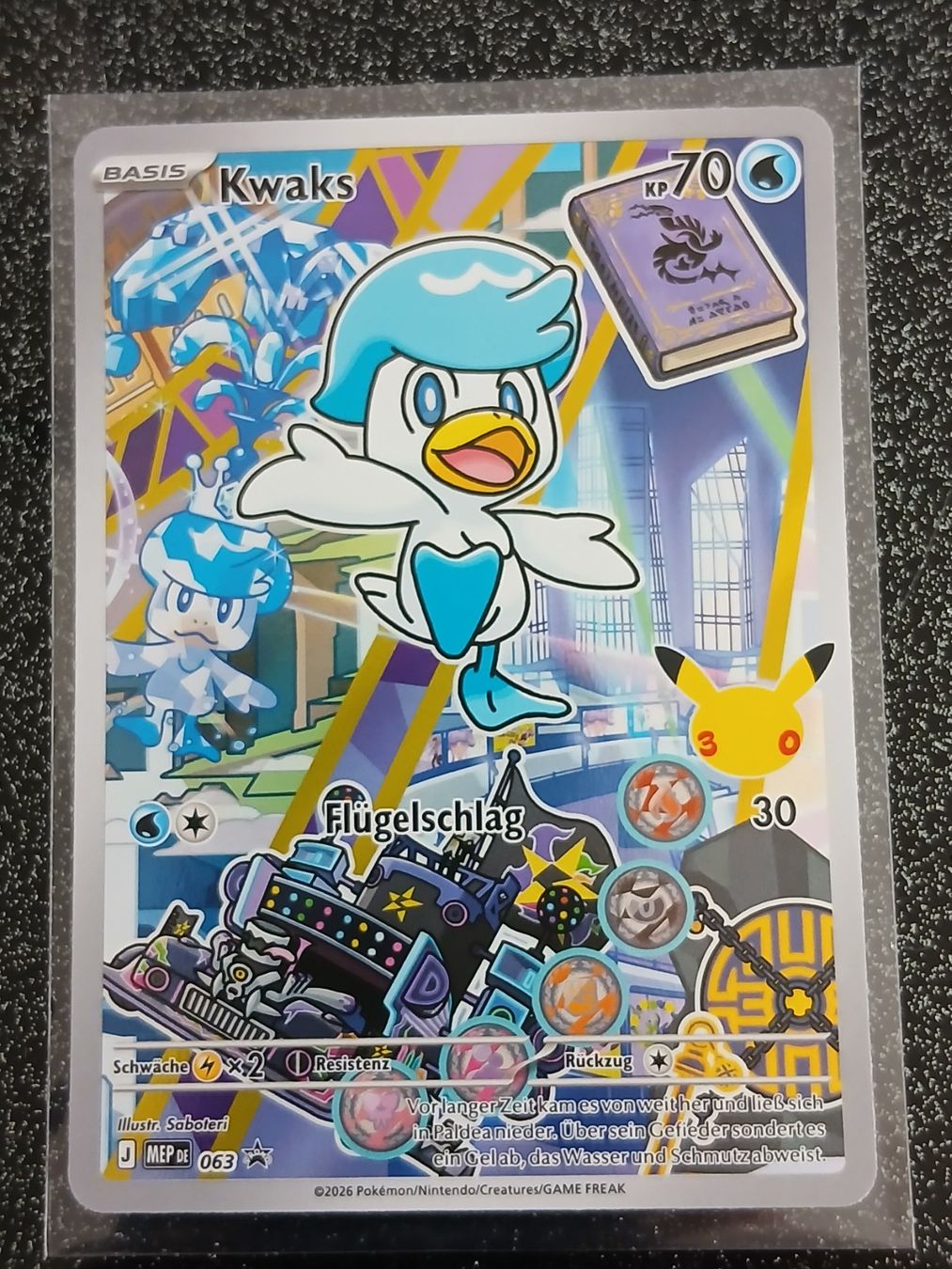 Pokémon Sammelbilder & Trading cards: MEP 063 / Kwaks / First Partner Serie 3 / Promo / DE – Neu (gemäss Beschreibung) aus Zug von Vorphalak