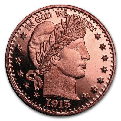 Tutti le monete: USA - Barber Half Dollar - 1 Unze Kupfer – Usato da Rotkreuz venduto da num_6343