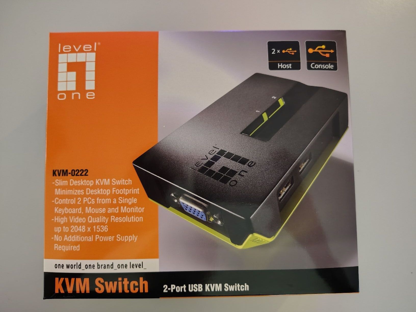 Hubs & Switches: KVM Switch LevelOne KVM-0222 2-Port USB – Neu (gemäss Beschreibung) aus Neuendorf von Buggle