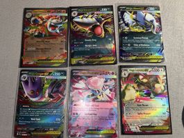 Pokémon TCG - Sechs double rare Karten Englisch