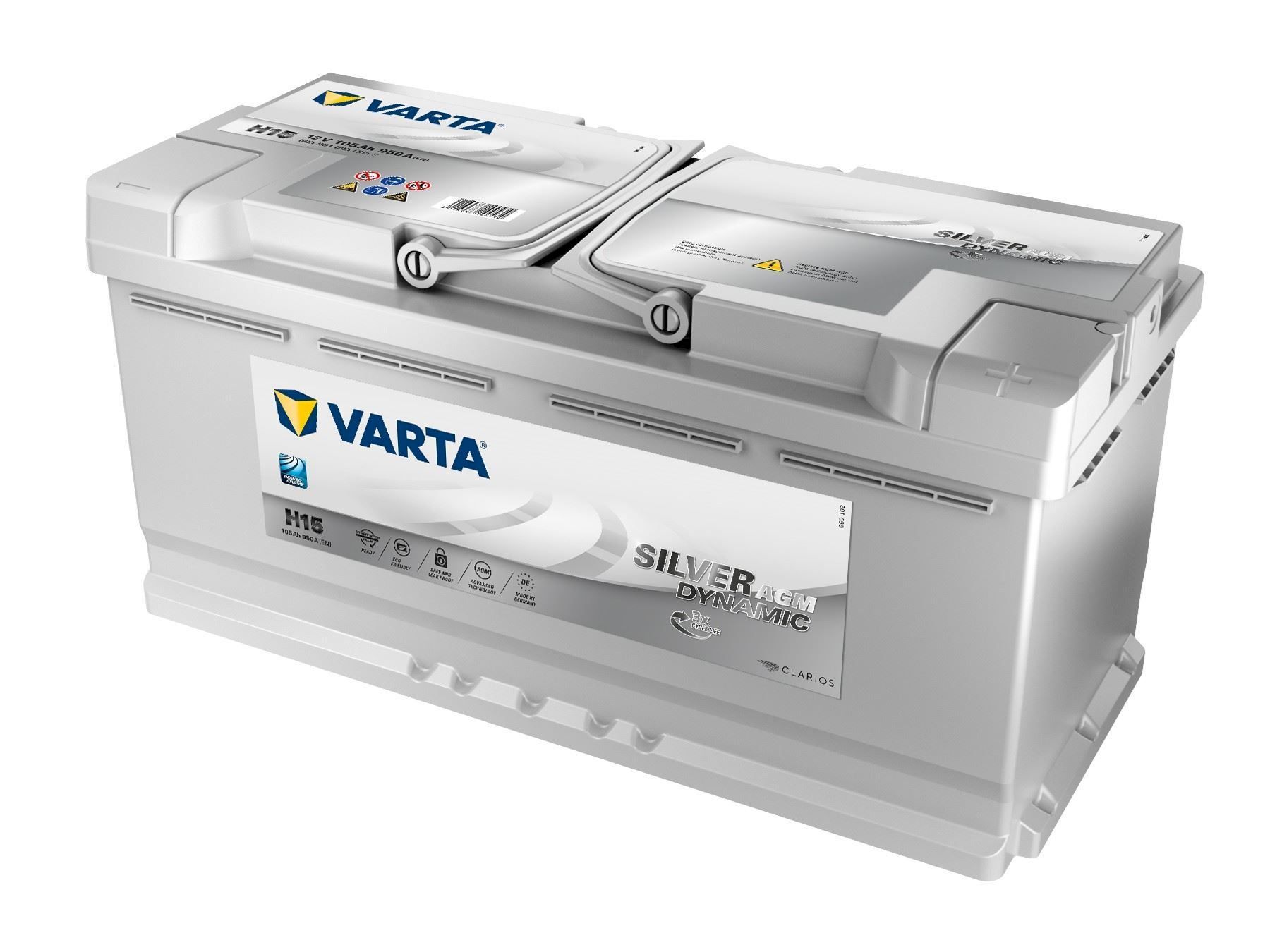 Varta Batterie: Varta Silver Dynamic AGM 12V 105Ah H15 – Nuovo e nell'imballaggio originale da Bottighofen venduto da zaap 2