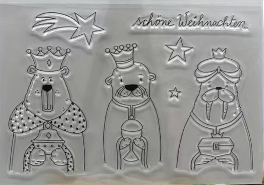 Timbri: Silikonstempel Weihnachten Drei Könige – Nuovo e nell'imballaggio originale da Kaltbrunn venduto da schere-stein-papier