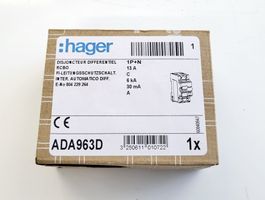 Hager Fehlerstrom Schalter Leitungsschutzschalter 1P+N C13A