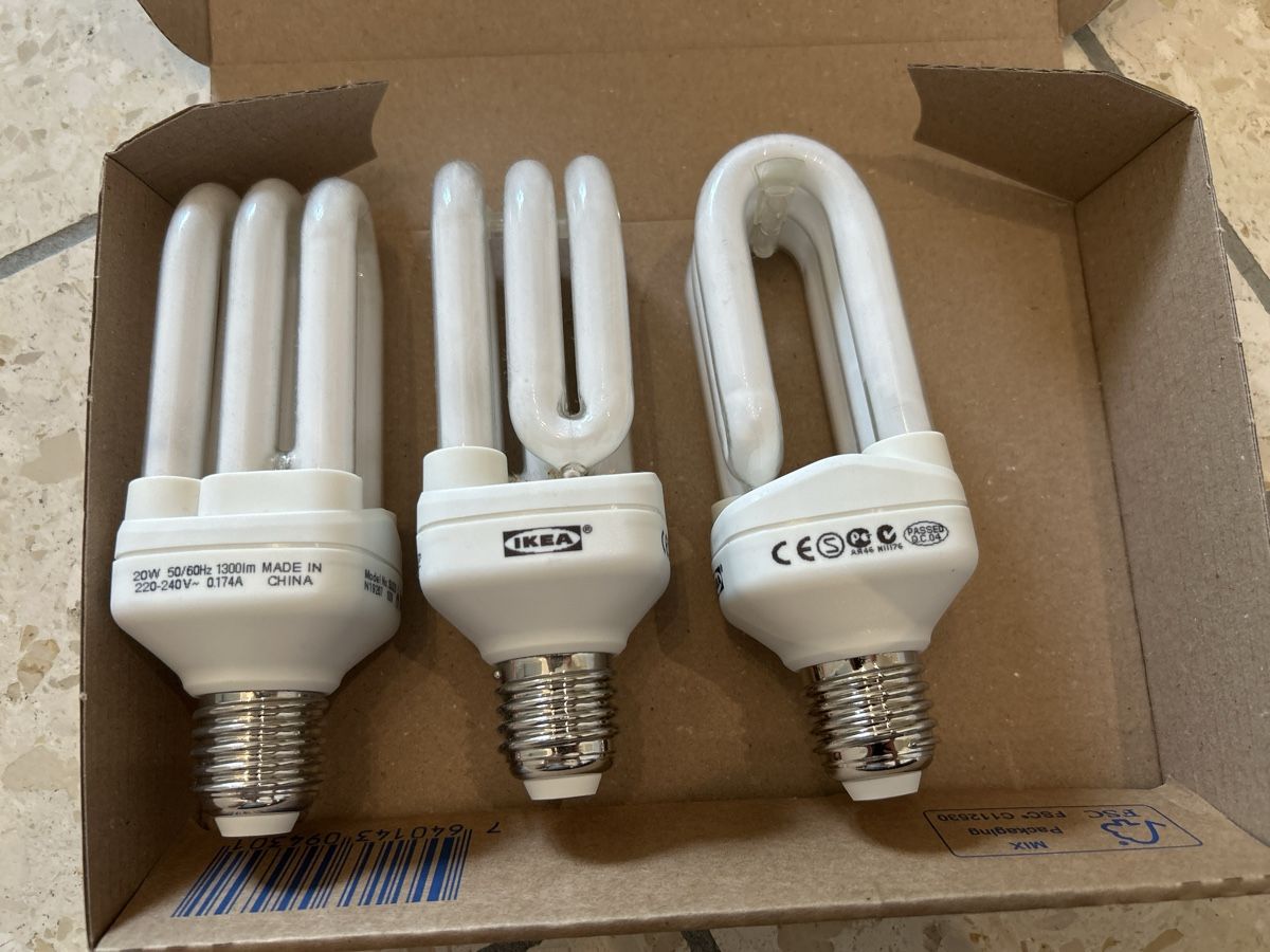 Ikea Lampadari & plafoniere: 3x IKEA Energiesparlampen 20W – Usato da Ziefen venduto da TradHer