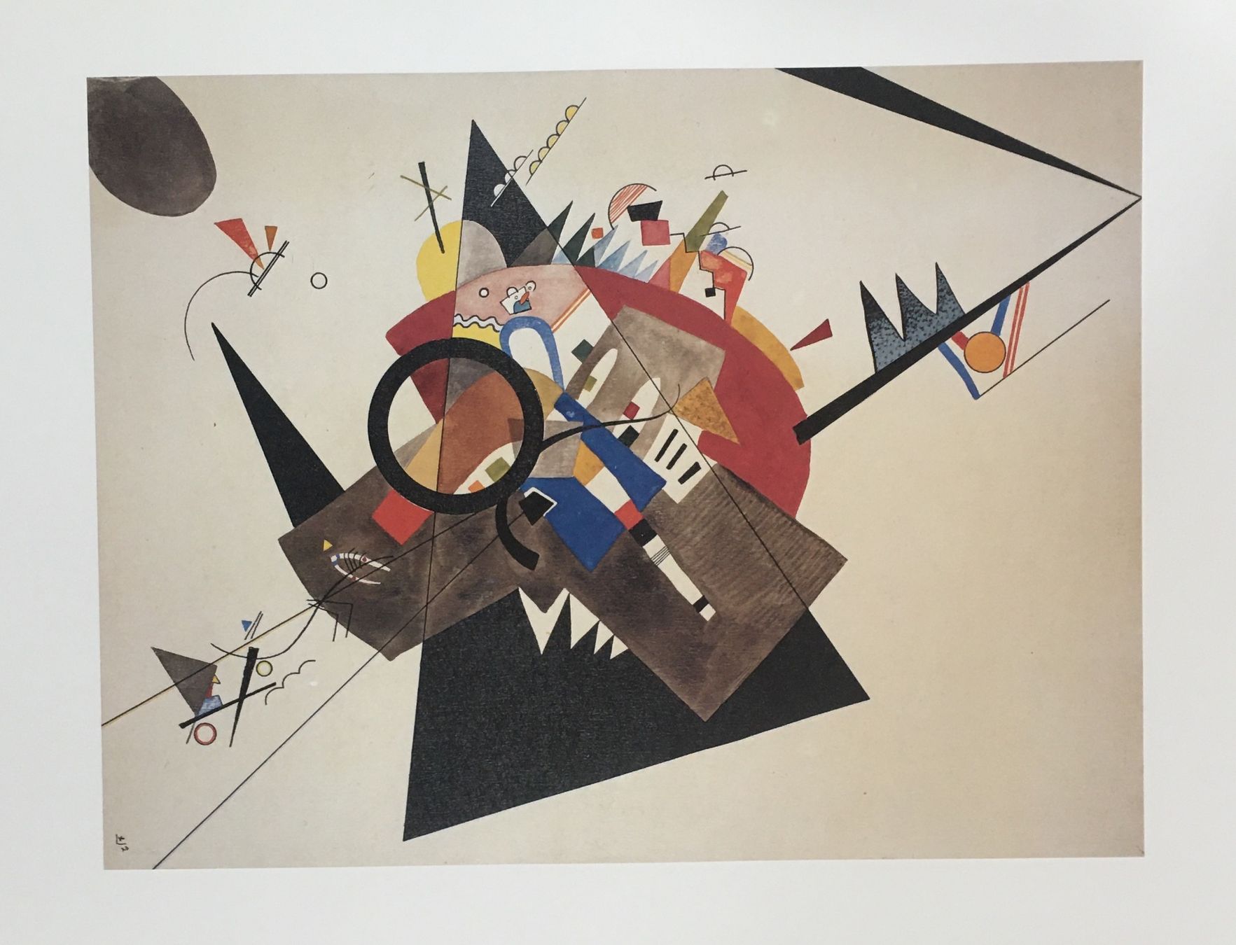 Grafiken & Lithographien: Wassily Kandinsky     "Schwarzes Dreieck"   KUNSTDRUCK – Gebraucht aus Nennigkofen von waltraub 1