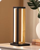Nachttischlampe Touch Dimmbar Metall Holz Design moderne