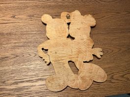 Holzbild Micky Maus & Minnie Maus