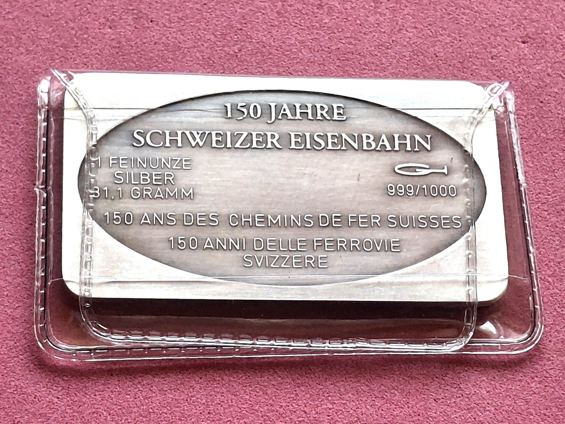 Edelmetalle: CH EISENBAHN - BÖDELIBAHN - INTERLAKEN - OVP – Gebraucht aus Boniswil von dpd4coins 1