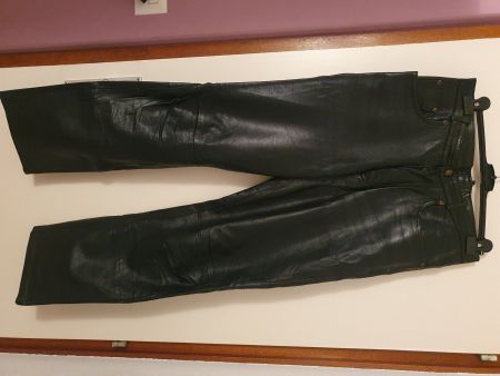 Echt Lederhose, Herrenhose, Schwarz, Top Zustand