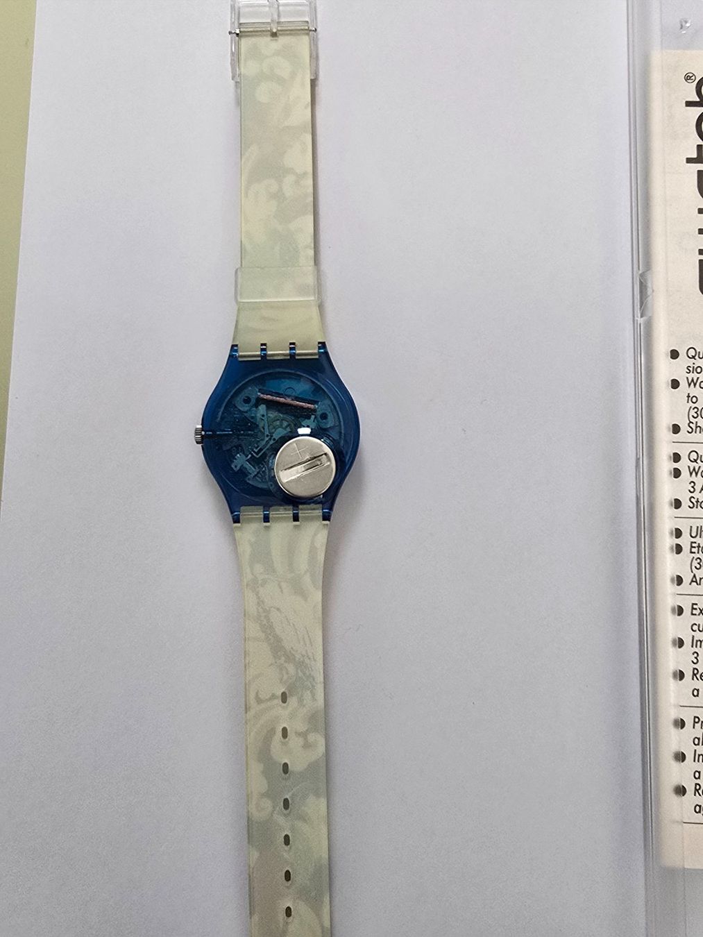 Swatch Orologi: Swatch Perroquet GN119 avec pile neuve – Nuovo e nell'imballaggio originale da Tramelan venduto da Nirdan 2
