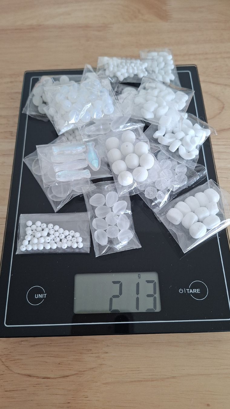 Kit bricolage: Weisse Schmucksteine/Perlen 213 g – Nuovo e nell'imballaggio originale da Kriens venduto da Wolly85 4