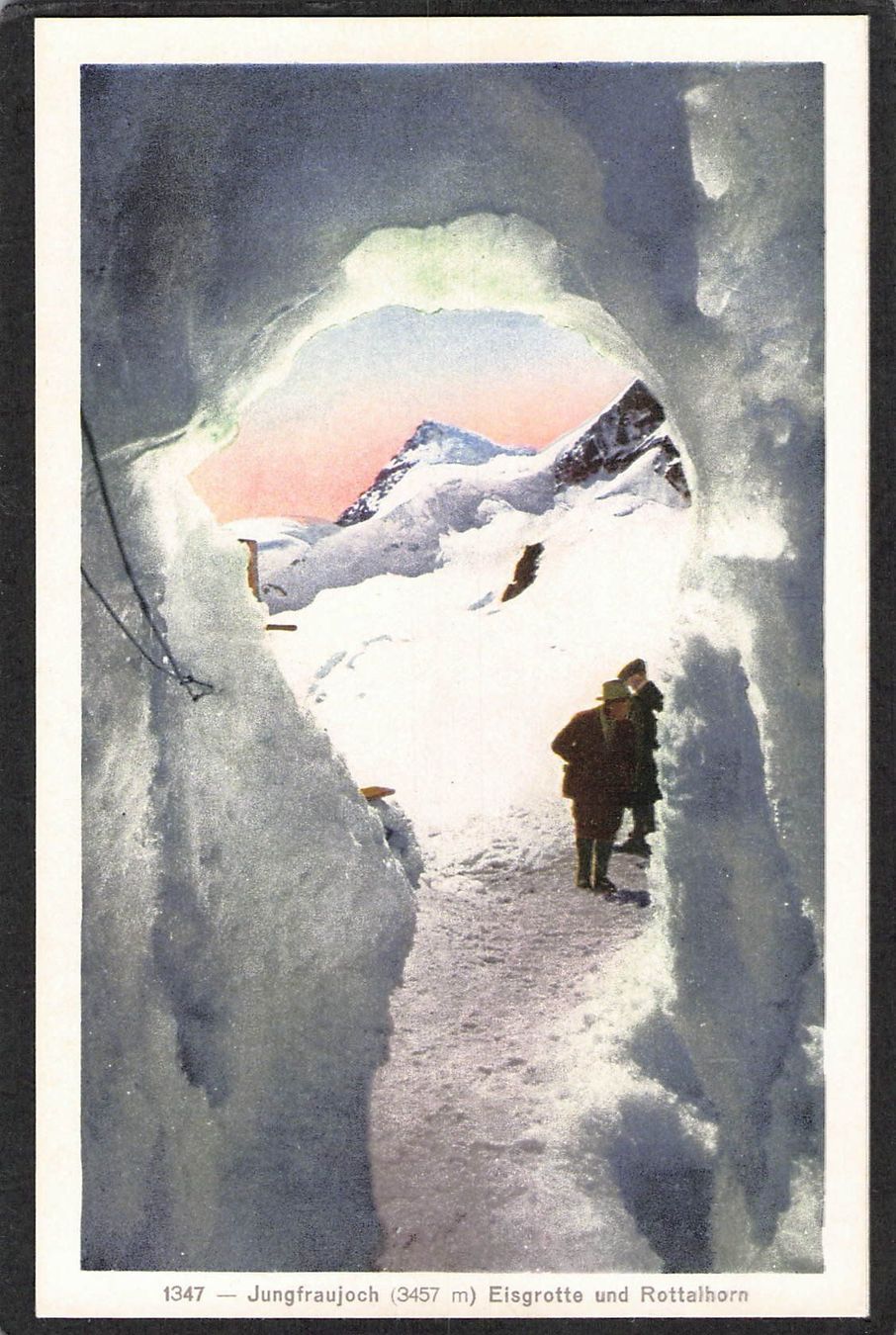 Cartoline postali: ,Jungfraujoch,Eisgrotte u.Rottalhorn – Usato da Reichenburg venduto da ibiza18
