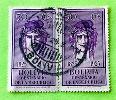 BRIEFMARKEN AUS Bolivien GESTEMPELT  Siehe Original Fotos
