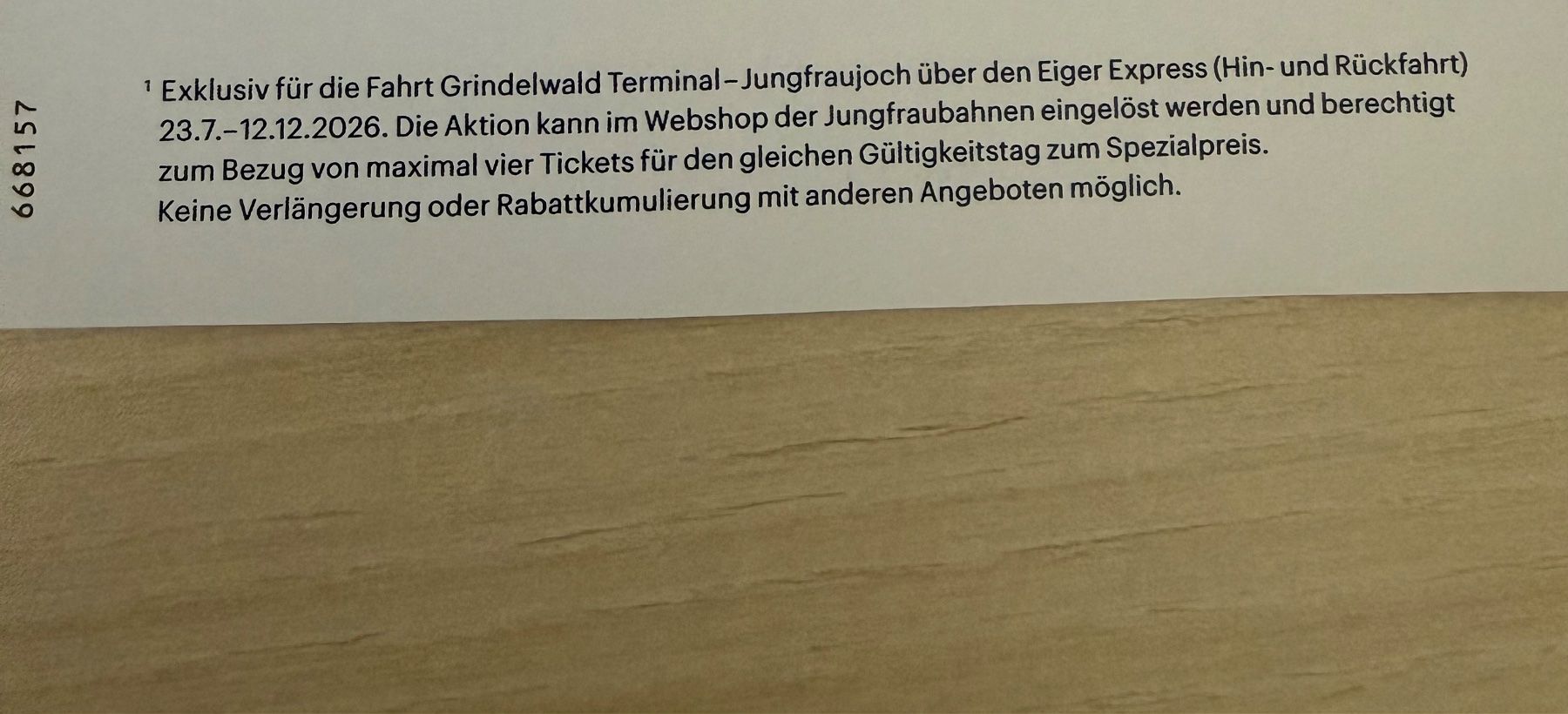 Buoni: Coop Promocode - Jungfraujoch – Nuovo e nell'imballaggio originale da Buch am Irchel venduto da Sweetharth 3