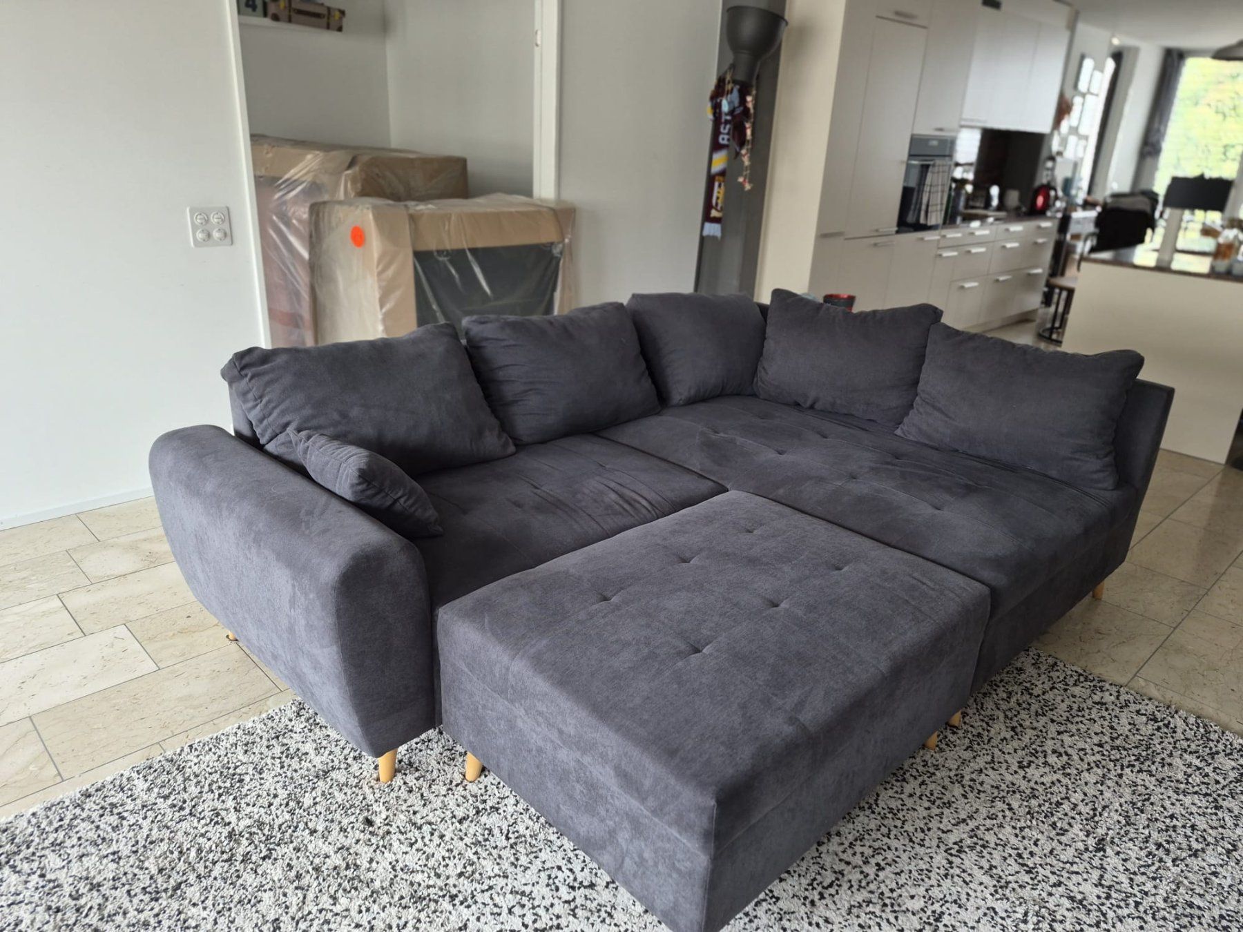 Sofas: Ecksofa dunkelgrau – D'occasion à Zürich par tatjanab01 1
